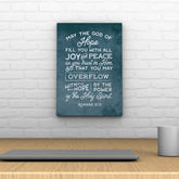 Words That Inspire Decoposter: May the God of Hope Fill You